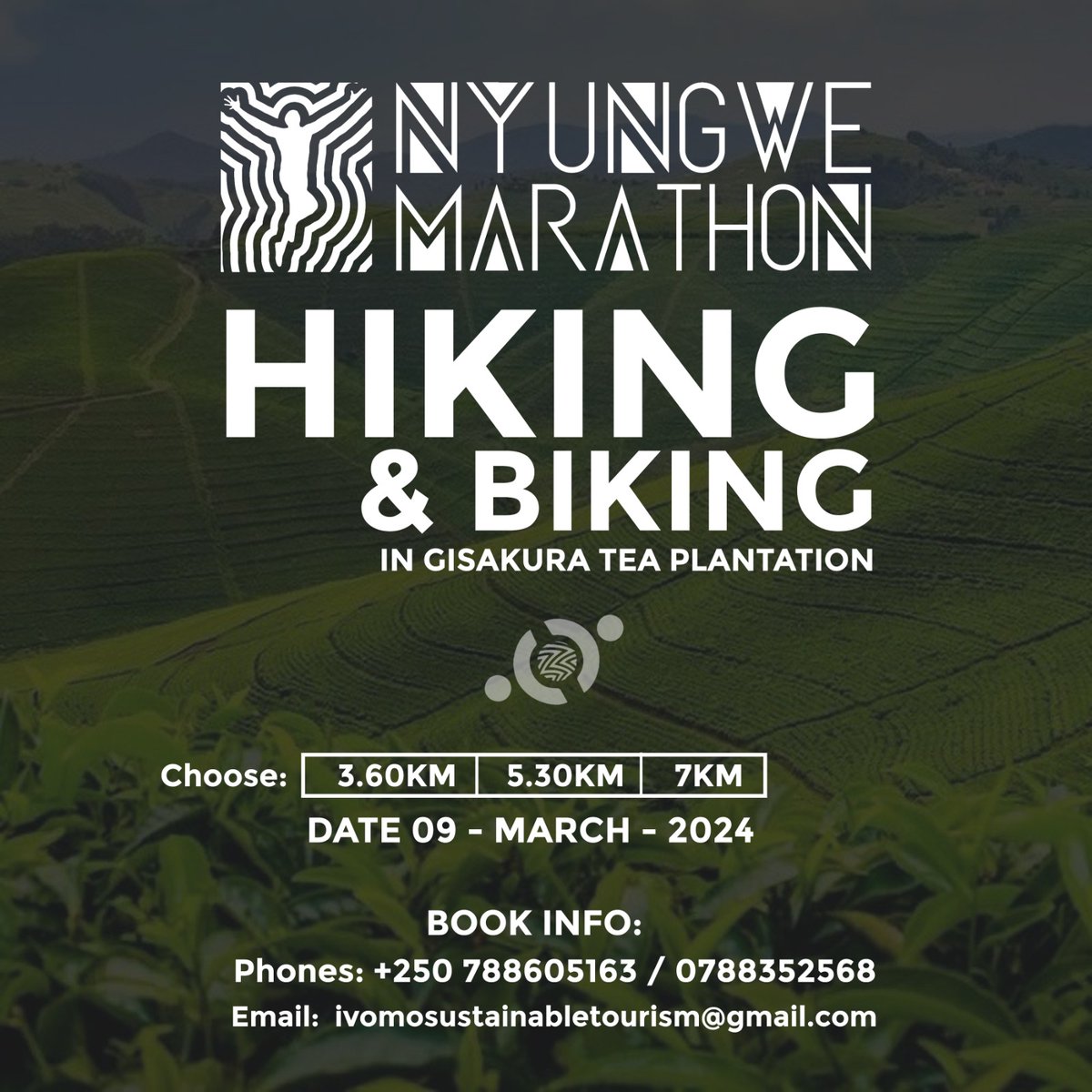 IVOMO4's tweet photo. New additional kilometres for people who are not able to run or bike in nyungwe forest distances, you now have an option of fewer kilometres, we look forward to hosting you soon. #NyungweMarathon2024 #kinyagaheritage 

Mark calendars 9th march 2024 https://t.co/Wm156YsW0o