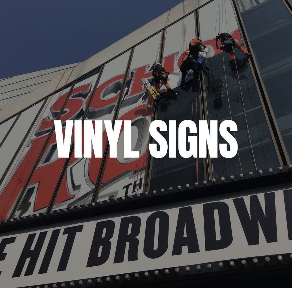 IndAbs01's tweet photo. Some vinyl sign installs!

Vinyl signs are great when you can’t drill into or fix into the building. 

If you have an abundance of glass or brickwork a vinyl sign can be a great solution. 

#signagesolutions https://t.co/Dyp1CND7Id