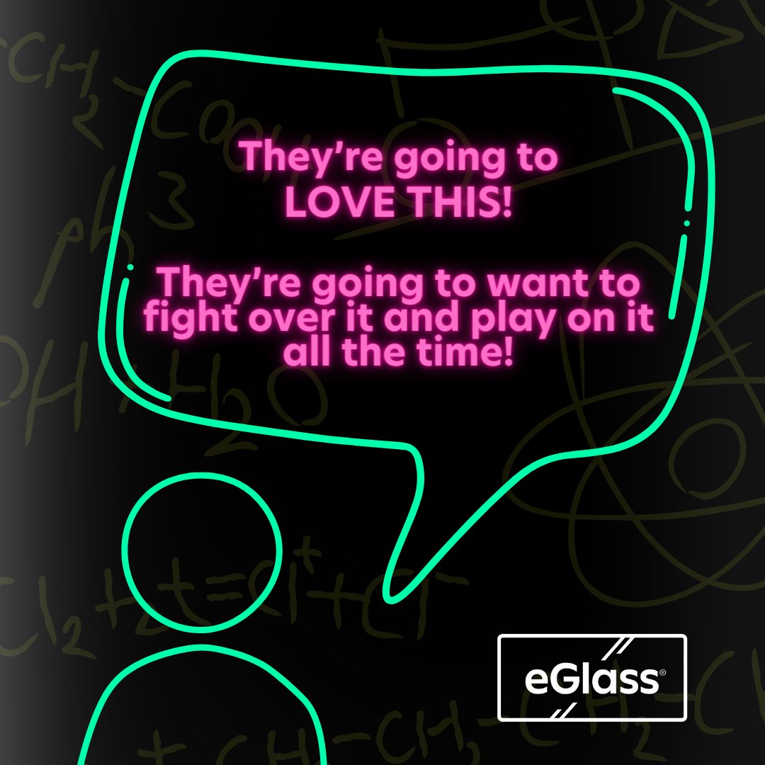 Struggling with students who can’t seem to pay attention? Or with keeping engagement up in your classrooms?

Give eGlass a try! It’s guaranteed to get them excited as you draw them into your lesson.

#edtech #edtechtool #education #teachertwitter #edchat #mathchat #educhat