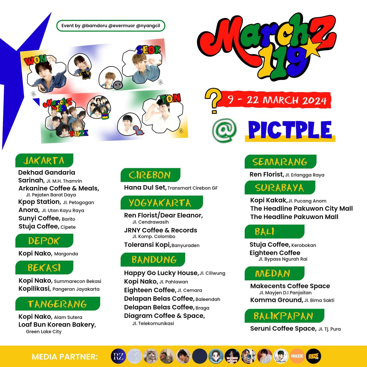 RIIZE_ID's tweet image. ✰ MARCHZ 119 ✰

RIIZE #WONBIN, #EUNSEOK, #ANTON Birthday Photobooth Event by @evermuor @bamdoru @nyangcil

🗓 1-22 March 2024
📍All Snaplab &amp;amp; Pictple booths

Share your pictures using #Marchz119Bday &amp;amp; kindly tag us! Let’s celebrate this lovely month together! ₊˚⊹♡