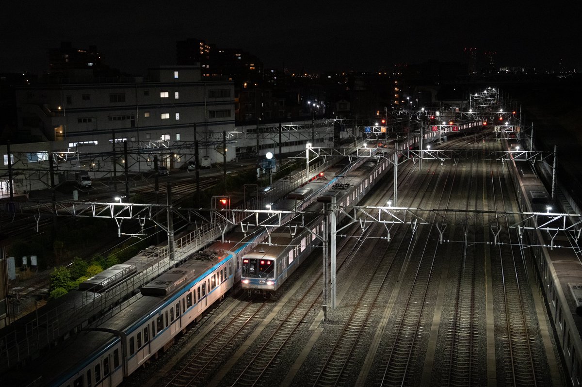 2019年に出来た妙典橋。入庫が理想通りの番線で撮れることは片手で数えるほどでした。