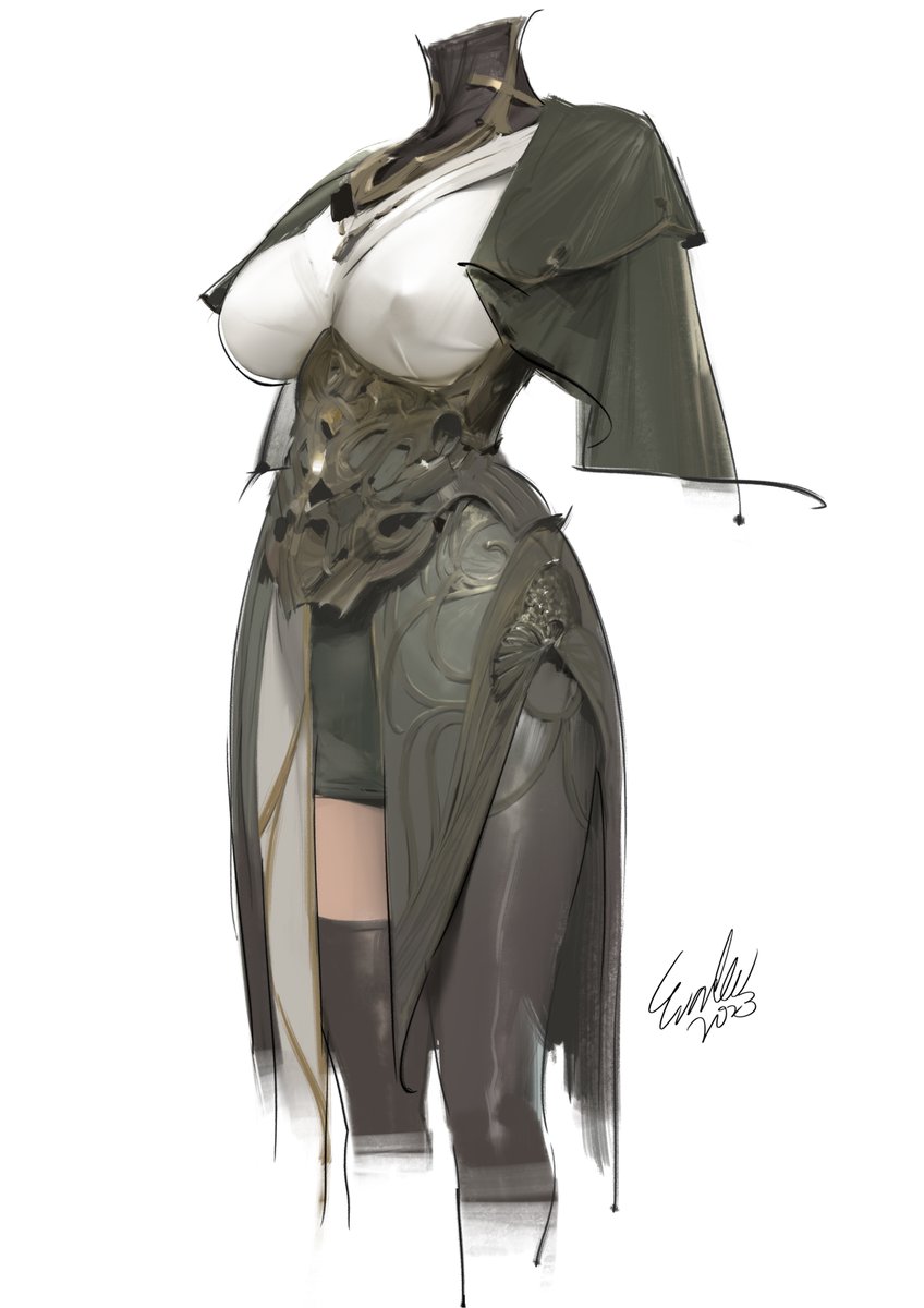 EVANLEE082's tweet photo. Practice some asymmetrical design methods~
#medievalfantasyfashion #evanlee #design #CostumeDesign #noai https://t.co/ClsnK5et17