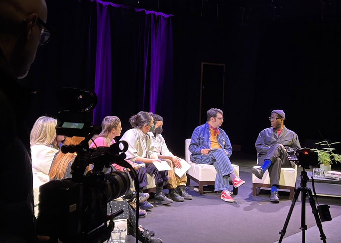 Great to see Sir Steve McQueen as the first guest at the new Reddy-designed TRAPDOOR for a special workshop with @ucddublin @NCAD_Dublin @myIADT @creativefutur16 students, led by Dr Nicolas Pillai @UCD_English in partnership with @DublinFilmFest.
Photo courtesy of @HumanitiesUCD