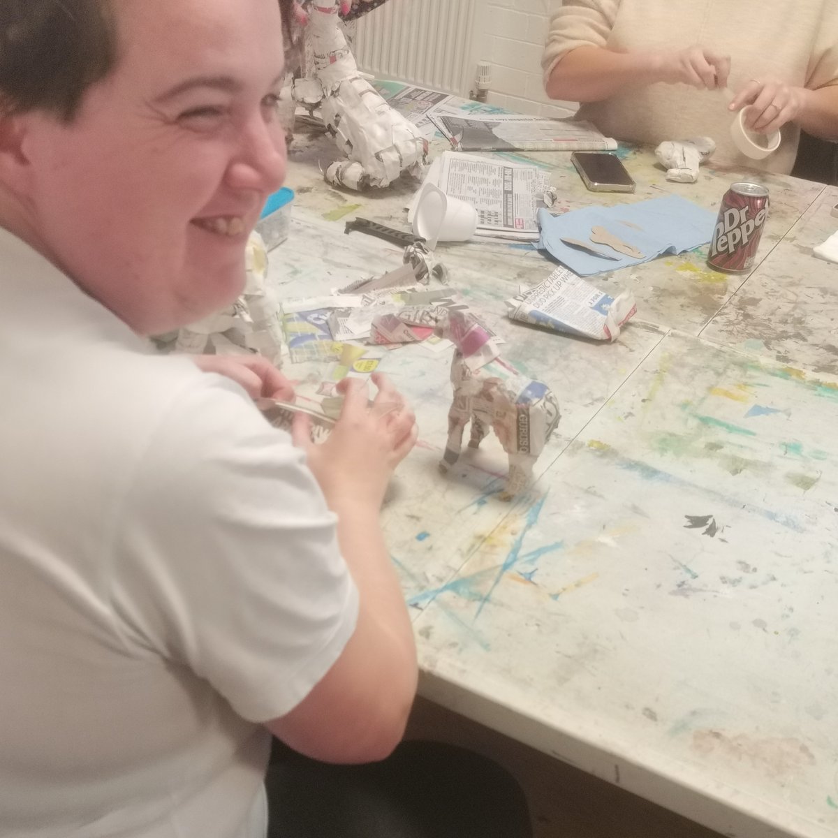 At our Creative Group last Thursday, everyone got stuck in with a more 3D approach to their project, using paper mache and wire to create different animals! 🦁🐘 #leedscreative #leedscraft #leeds #leedslife #leedscommunity #leedscharity #ukcharity #smallcharity