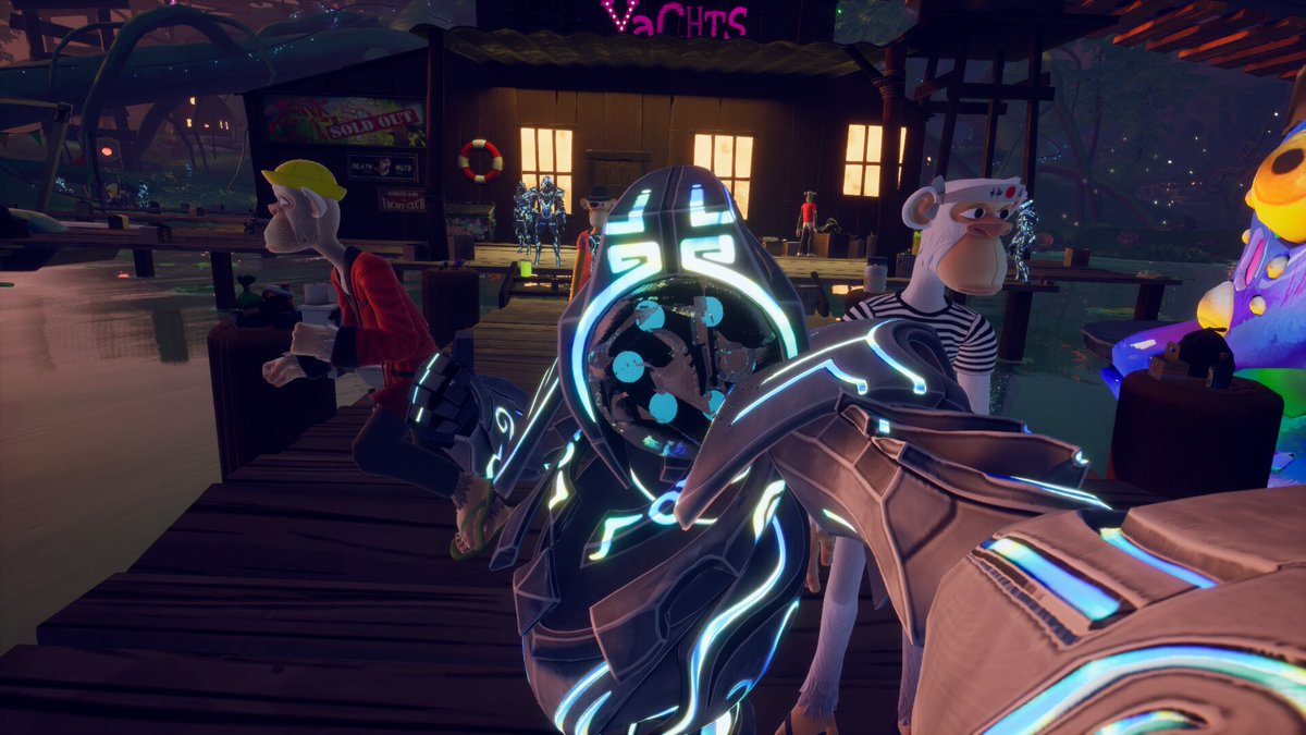 Yuga LabsのApes come home 行ってきた！

ブラウザでもサクサク動いてCGも結構キレイだった！

キーボード操作ムズすぎるから、そろそろPC用のコントローラー欲しい...