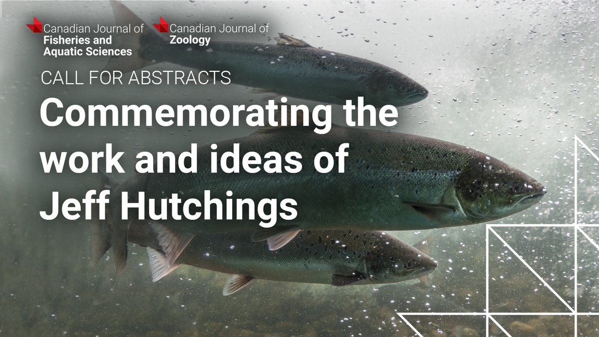 📢 #CallForAbstracts in #CJZ and <a href="/cjfas/">Canadian Journal of Fisheries and Aquatic Sciences</a>: Commemorating the work and ideas of Jeff Hutchings. #FishSci #SciPol #SciencePolicy <a href="/scas_scsa/">Society of Canadian Aquatic Sciences</a> <a href="/CSEE_SCEE/">CSEE_SCEE</a>

👨‍🔬👩‍🔬 Guest Editors: Marten Koops, @not_Klaatu, Derek Roff, Laura Weir

🔗 ow.ly/PPgP50QywPq 

📆 March 31, 2024