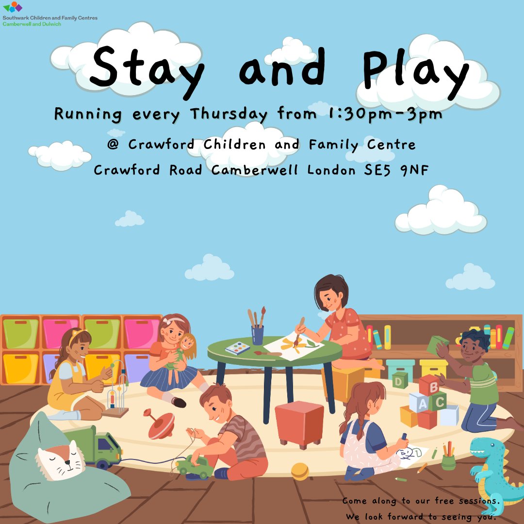 Come along to our stay and play session at our crawford centre running every Thursday from 1:30pm-3pm

#early #earlyyears #earlychildhood #earlyyearseducation #earlyyearsplay #earlyyearslearning