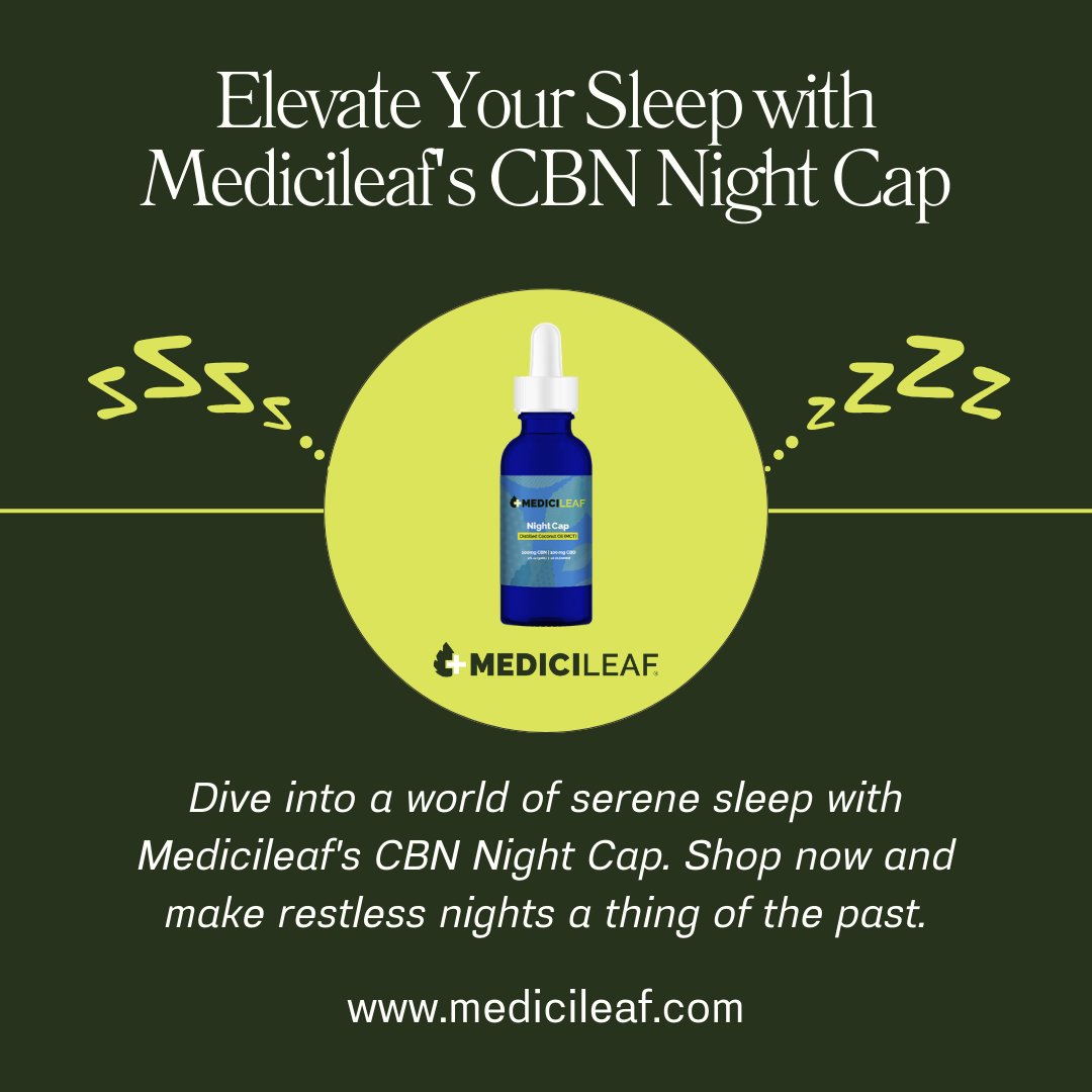 Dive into a world of serene sleep with Medicileaf's CBN Night Cap. Shop now and make restless nights a thing of the past.
medicileaf.com/product/cbn-ni…
#CBDOil #CBDBenefits #CBD #cbdoil #CBDLifestyle #SleepSolutions #NaturalSleepAids #SleepRemedies #SleepWell #BetterSleep #CBDforSleep