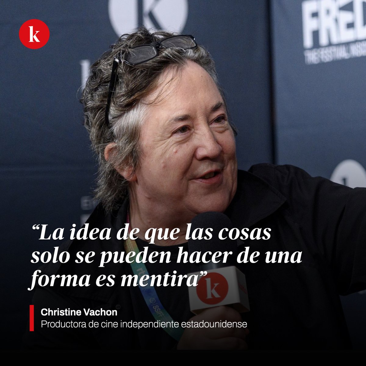 🗒️✍️ENTREVISTA | Christine Vachon (<a href="/kvpi/">Christine Vachon</a>): “La idea de que las cosas solo se pueden hacer de una forma es mentira”

➡️ <a href="/danielmmantilla/">Dani Mantilla</a> habla con la histórica productora de cine independiente estadounidense

🔗 kinotico.es/actualidad/202…