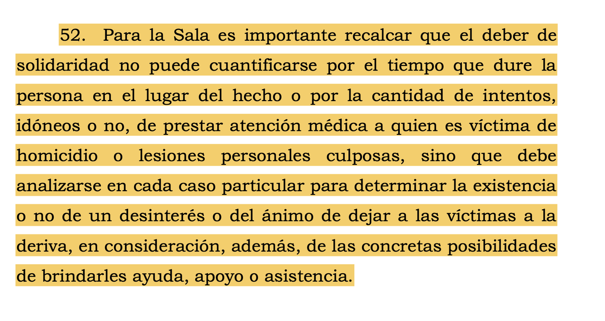 alfesac's tweet photo. Hasta dónde llega la obligación de permanecer en el lugar del accidente y prestar auxilio a sus víctimas de accidente de tránsito? Qué pasa cuando objetivamente no hay cómo prestarles auxilio? Corte elimina la agravante, no puede haber resp, objetiva. https://t.co/wMJxSjPM14