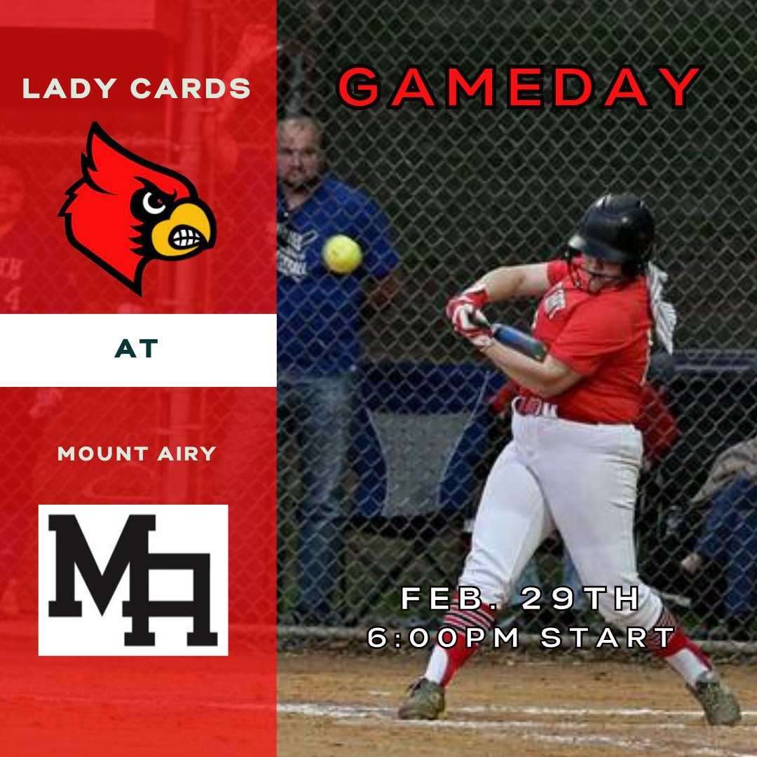 Good luck to @ESH_Softball as they open the 2024 season at Mt.Airy. First pitch is set for 6pm. Go Cards!