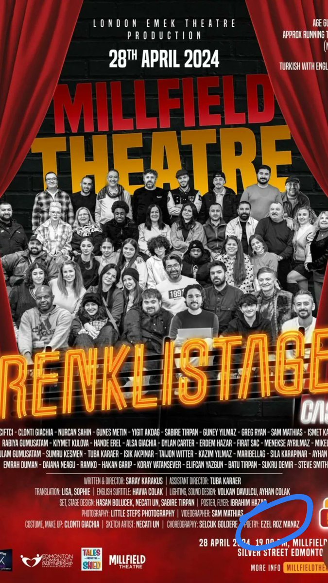 İngiltere'de renkli stage tiyatro oyununda bir şiirime yer verildi, gururuma bakın💃
Kuzey ay düğüm kova'ya yakışır bir şey yapmış bulundum 💙💫