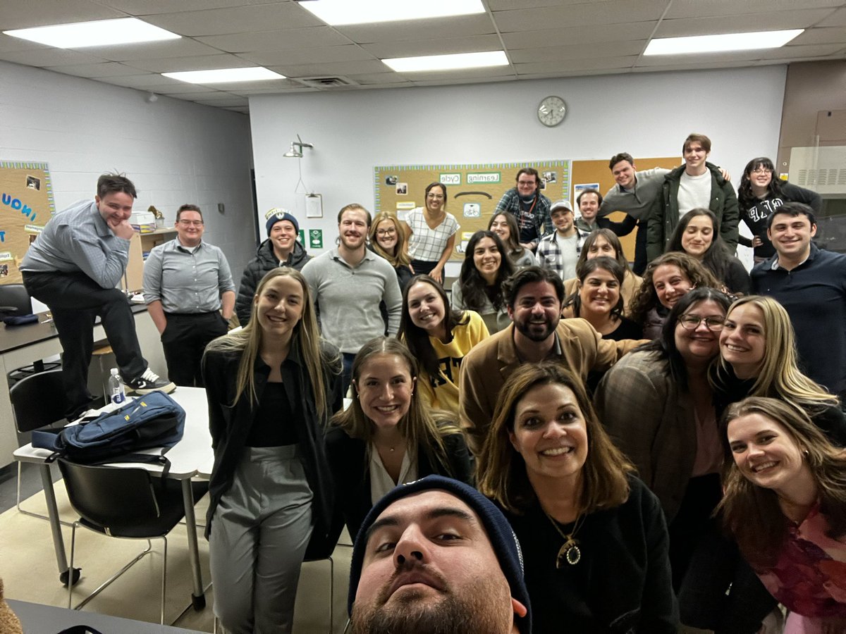 This group of soon to be teachers makes my day. Will miss our Wednesday discussions and laughs. <a href="/UWindsor/">University of Windsor</a> @uwindsored