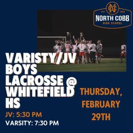 NCHS Boys Lacrosse travels to Whitefield.