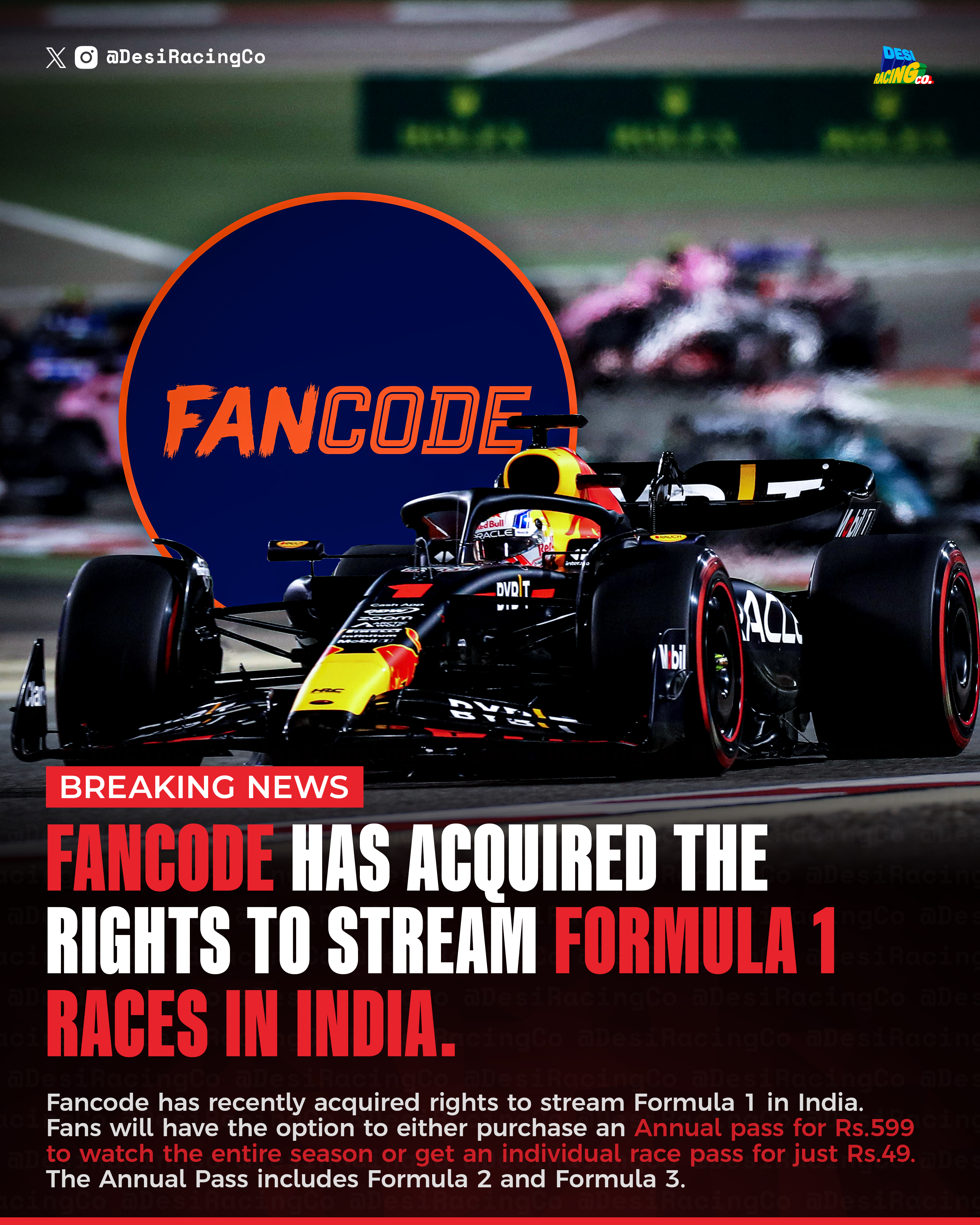 Formula 2 stream store