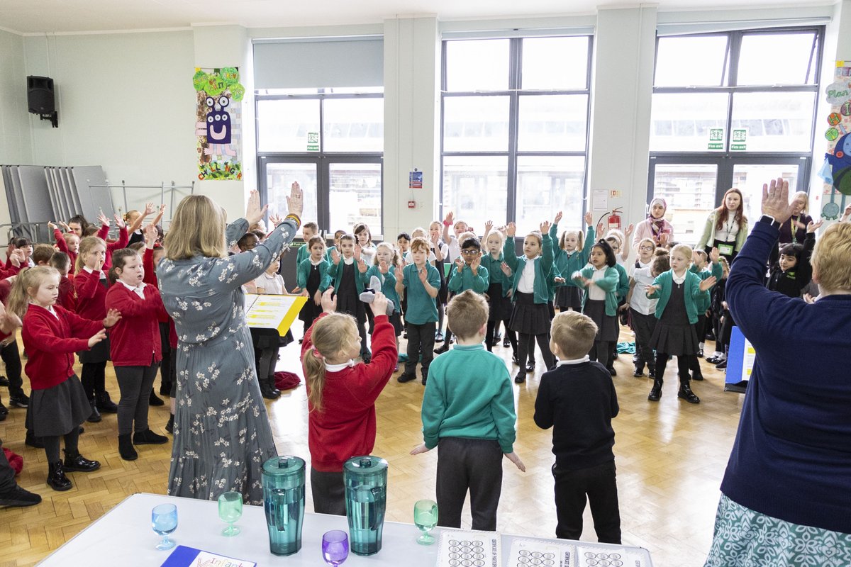 It's Infant Voices Festival Week! 🐚✨ What a shellsational morning we had at Court Lane Infant Academy with @FlyingBullA and Highbury Primary Academy.