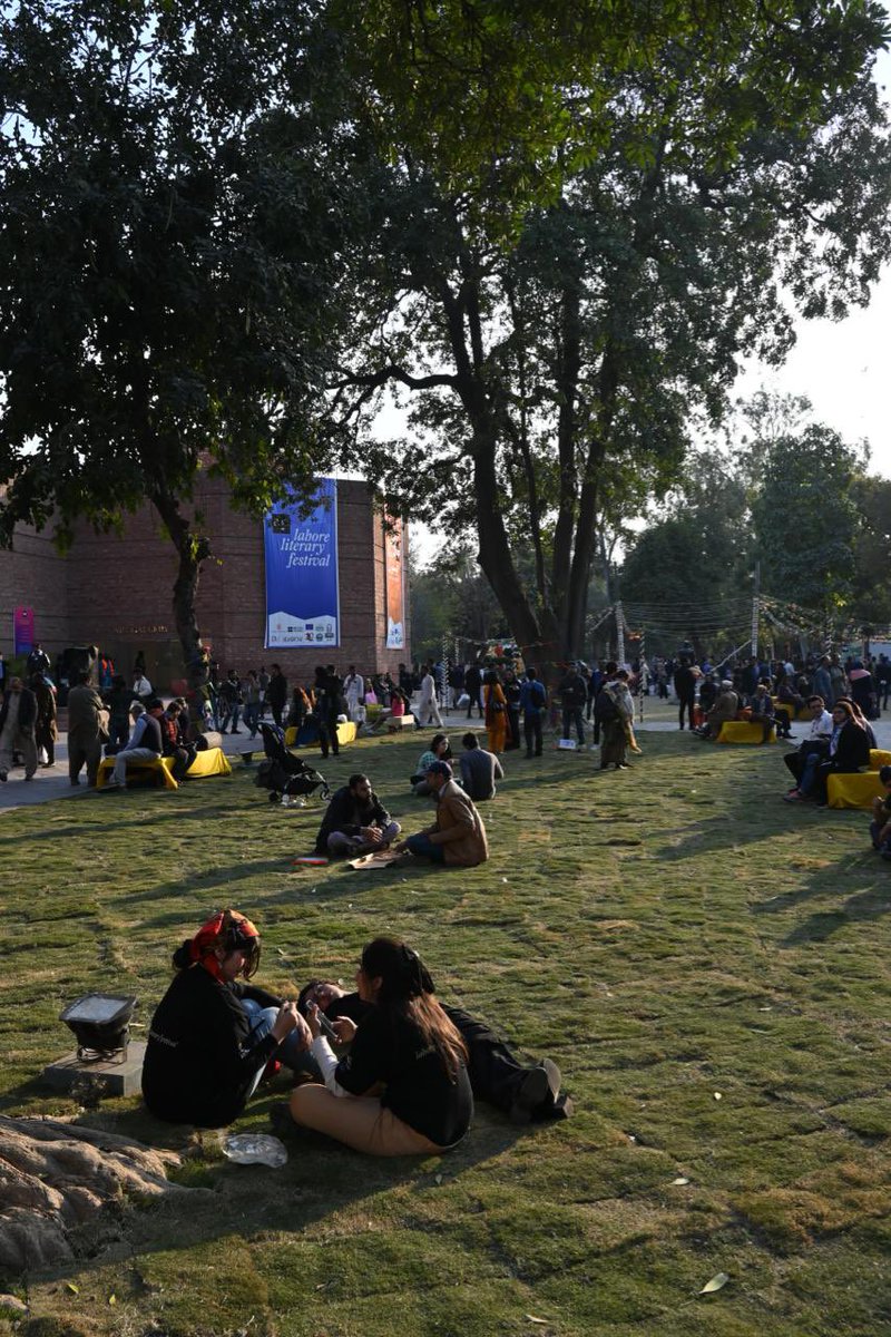 Fun, stimulating, literary—LLF packs in all this and more. #LLF2024 we are exhilarated by the turnout for our sessions, and to soak in the Spring sun ☀️in Alhamra’s courtyard. #LLF #lahoreliteraryfestival