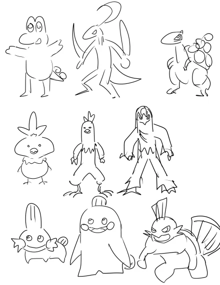 うろ覚えでポケモン描いたら酷いことになった 