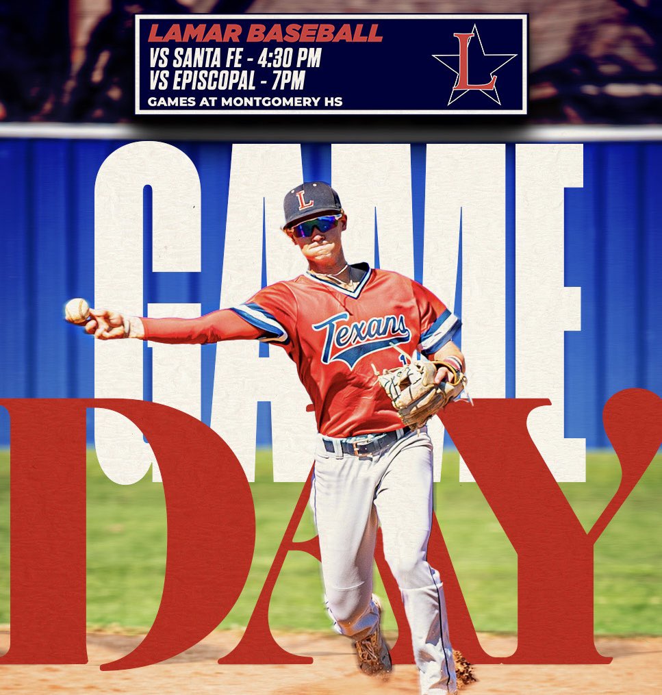 Gameday! Big weekend for the boys! See you in Montgomery! 🗓️ 2/29 🆚 Santa Fe ⌚️ 4:30PM 🆚 Episcopal ⌚️ 7:00PM 📍All games will be at the Montgomery HS Baseball facility: 22825 Highway 105 West Montgomery, TX 77356