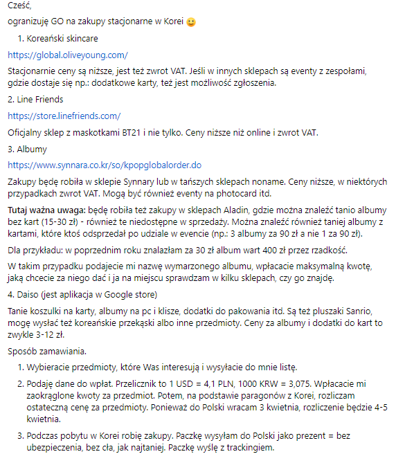 purin_GOs's tweet image. #GO #LINEFRIEND #BTS #TXT #NEWJEANS #LESSERAFIM #ENHYPEN #BT21

Cześć,
ogranizuję GO na zakupy stacjonarne w Korei :)

1. Koreański skincare
global.oliveyoung.com
2. Line Friends
store.linefriends.com