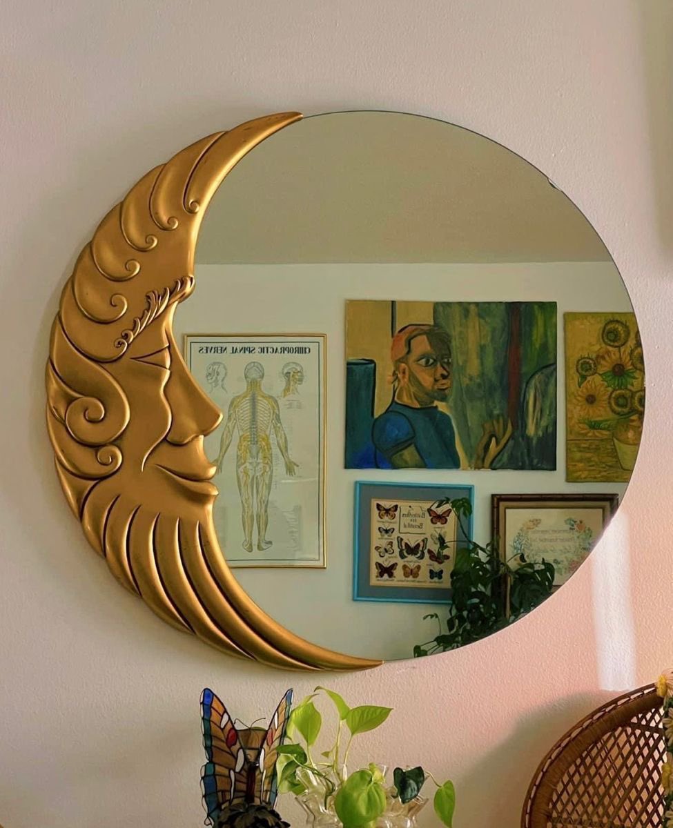 vintage sun and moon mirrors 🪞