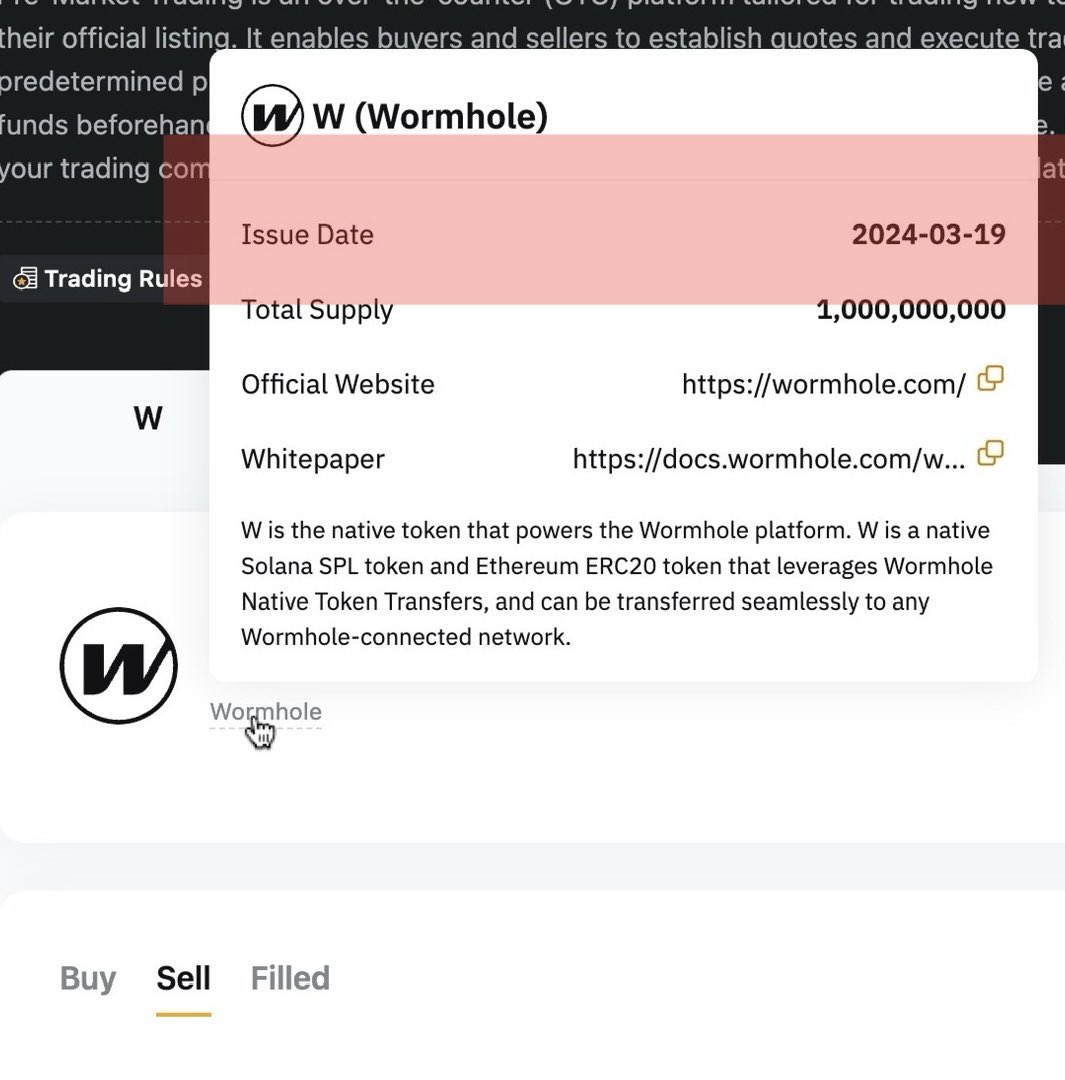Lmao did Bybit just leaked $W listing date ?