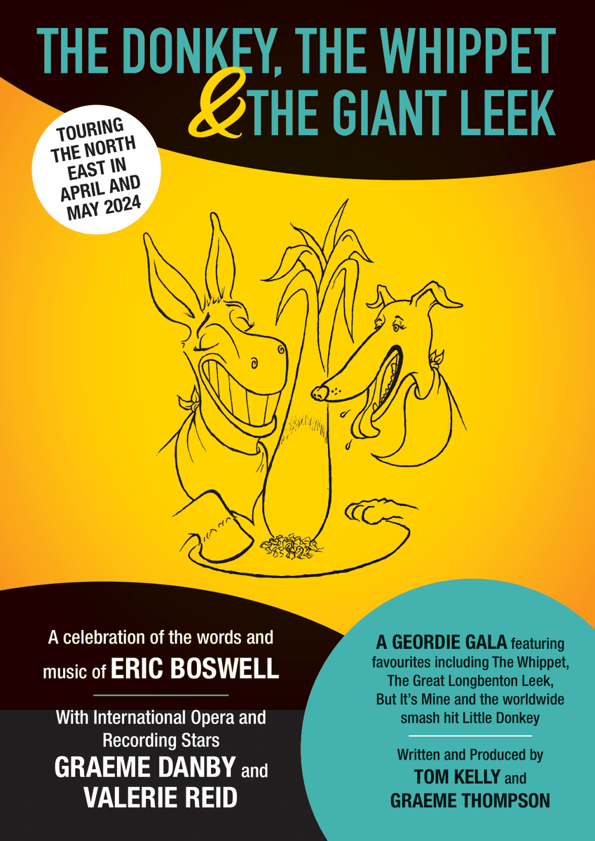 Cultural_Spring's tweet image. Graeme Thompson is an important part of The Cultural Spring (read more on the Charity page of our website) and he&apos;s a man of many talents.
With Tom Kelly, he&apos;s written and produced The Donkey, The Whippet and the Giant Leek which is out on tour across the North East soon!