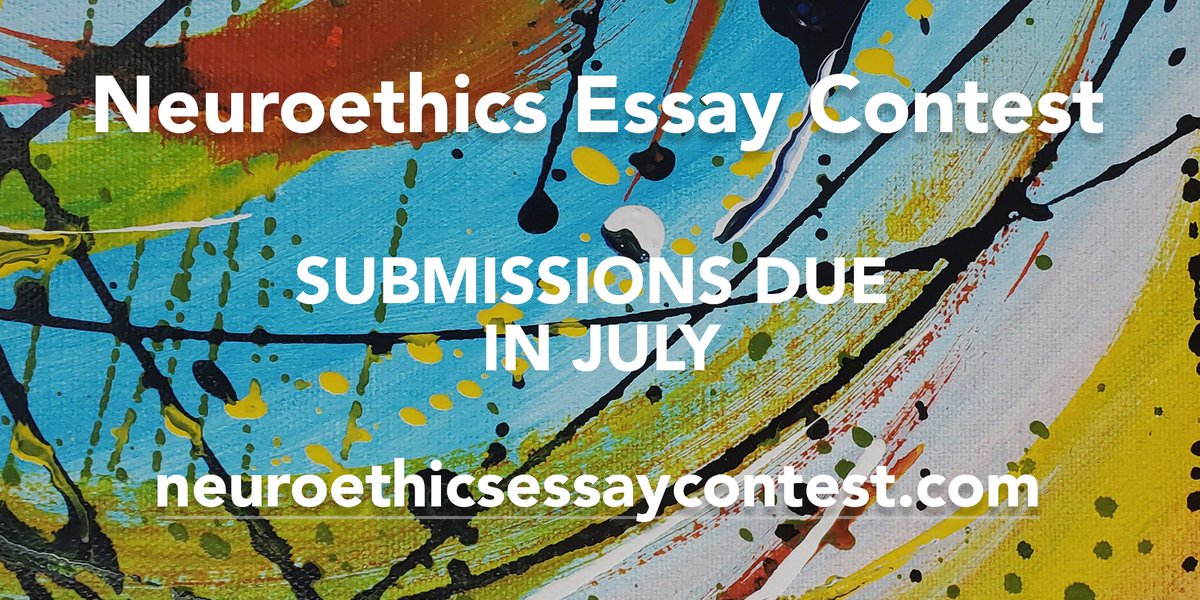 We are pleased to announce a call for submissions for the Neuroethics Essay Contest 2024. Participation is open to any high school/post-secondary student, postdoc fellow or early-career trainee.

Win cash prizes, free INS membership &amp; more! 
See the call: t.ly/Lzg5r