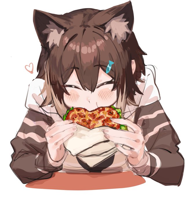 「茶髪 ハンバーガー」のTwitter画像/イラスト(新着)