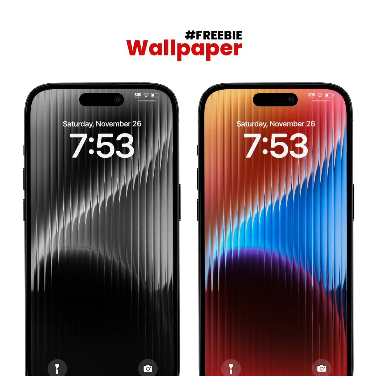 #Freebie Get this Premium iOS Modified Wallpapers with Glass Effects for FREE, A Perfect one for your Home/Lockscreen ♥ It's super easy • Follow me @papers_app • Retweet & like this post & mention 🔥 emoji in comment I will send you the download link straight to your inbox