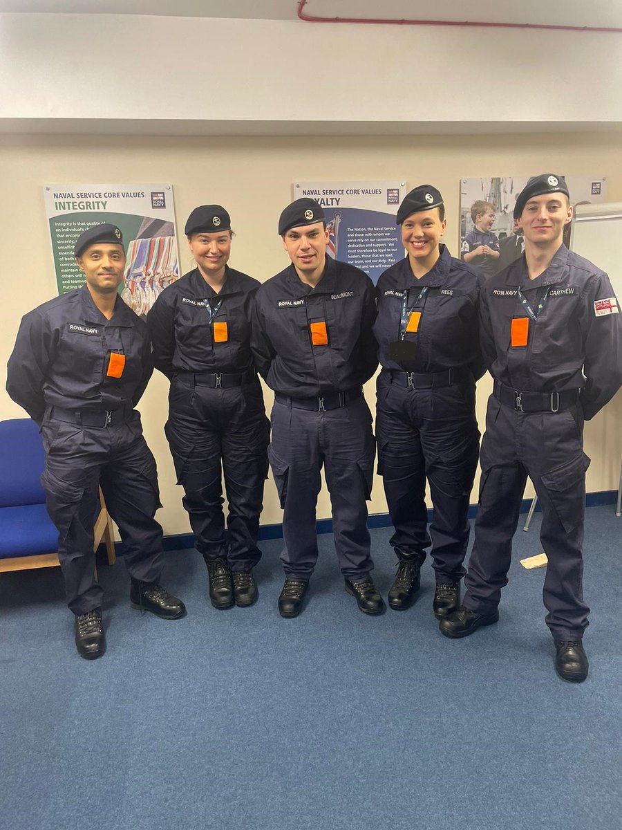 Good luck to the 5 Cambrians who will pass out tomorrow at HMS RALEIGH. On completion, they will move onto their Phase 2 specialist training. BZ sailors (navy speak for well done). @RNReserve @RFCAforWales
