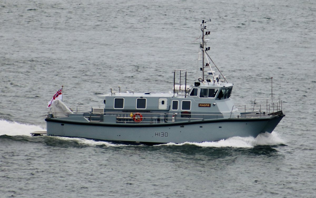 @hms_magpie inbound across the Sound and tasked to survey the places other part of the Royal Navy's Hydrographic Squadron cannot reach. The vessel acts as an extra pair of watchful eyes in UK waters. westwardshippingnews.com contact@westwardshippingnews.com