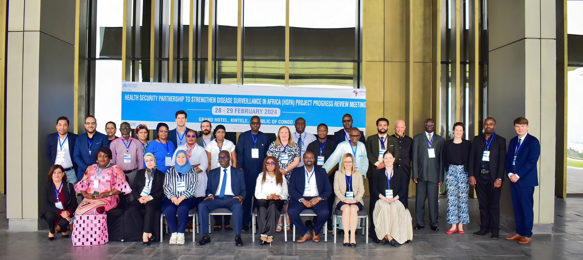 Chikwe_I's tweet image. Today in Brazzaville, #WHOPandemicHub joined @WHOAFRO, @WHOEMRO, @AfricaCDC, @rki_de &amp;amp; reps from The Gambia, Mali, Morocco, Namibia, South Africa &amp;amp; Tunisia to review &amp;amp; accelerate implementation of the Health Security Partnership initiative to enhance surveillance in Africa