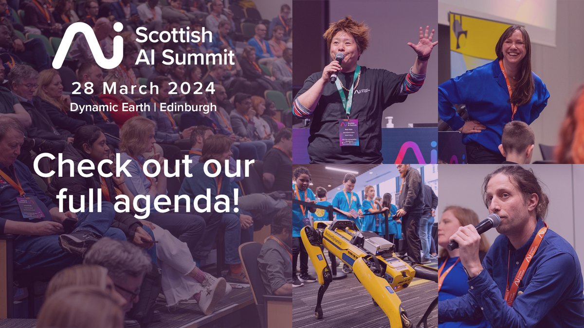 The complete agenda for #ScotAISummit 2024 is now live! Find out more about our talks, panels, workshops and more: scottishaisummit.com/agenda-2024 #AI #ScottishAI