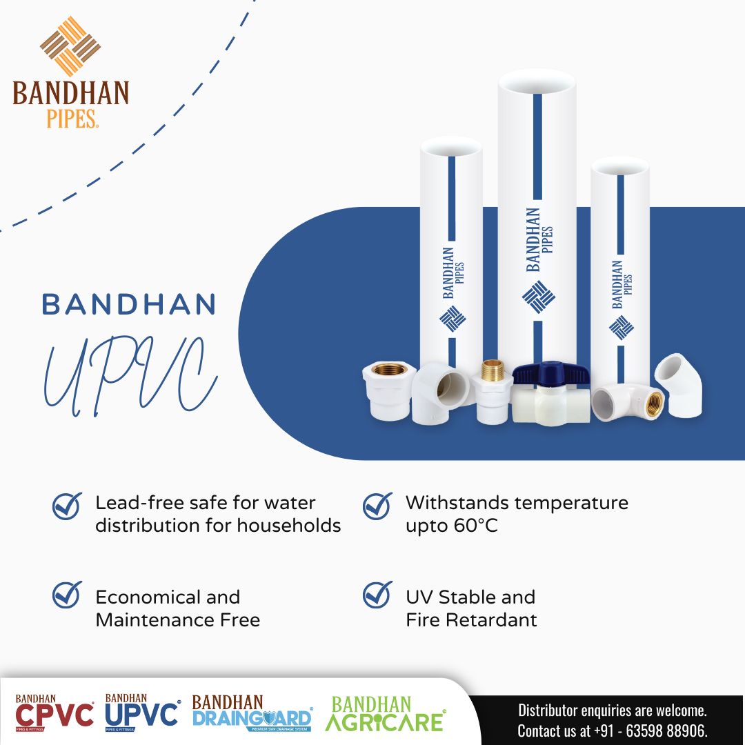 A few reasons why Bandhan CPVC Plumbing System is the ideal choice for your dream home. . . #bandhanpipes #drainguard #SochoBandhanPipes #pipes #plumbing #pvc #pvcpipes #industry #cpvc #upvc #swr #waterpipes #water #watersupply #products #manufacturing