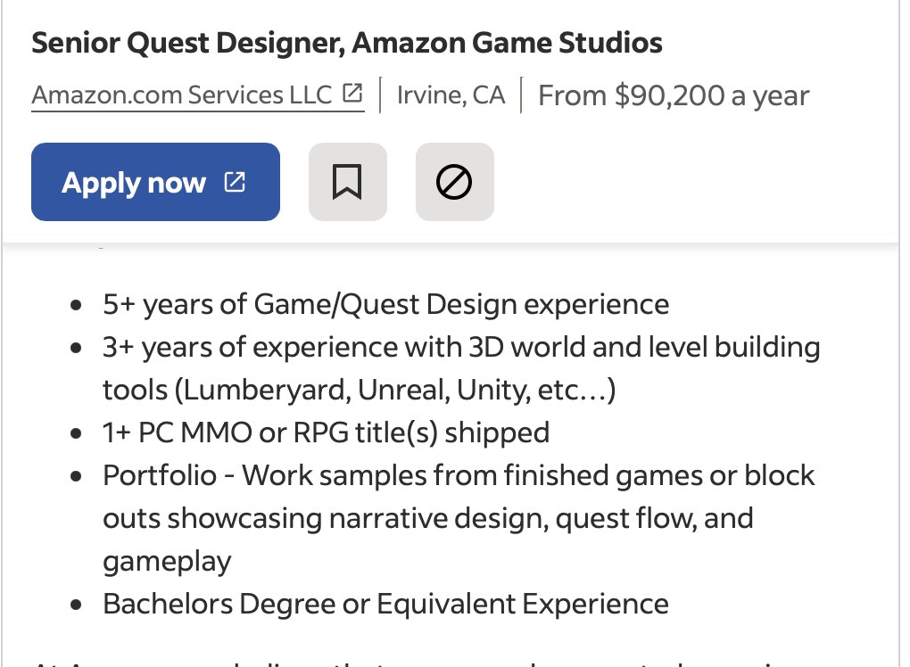 was looking for jobs and stumbled upon this, if you know anyone who has been impacted by a recent layoff, and needs a job/ is qualified
#gaming_news #gamingjobs #layoffs