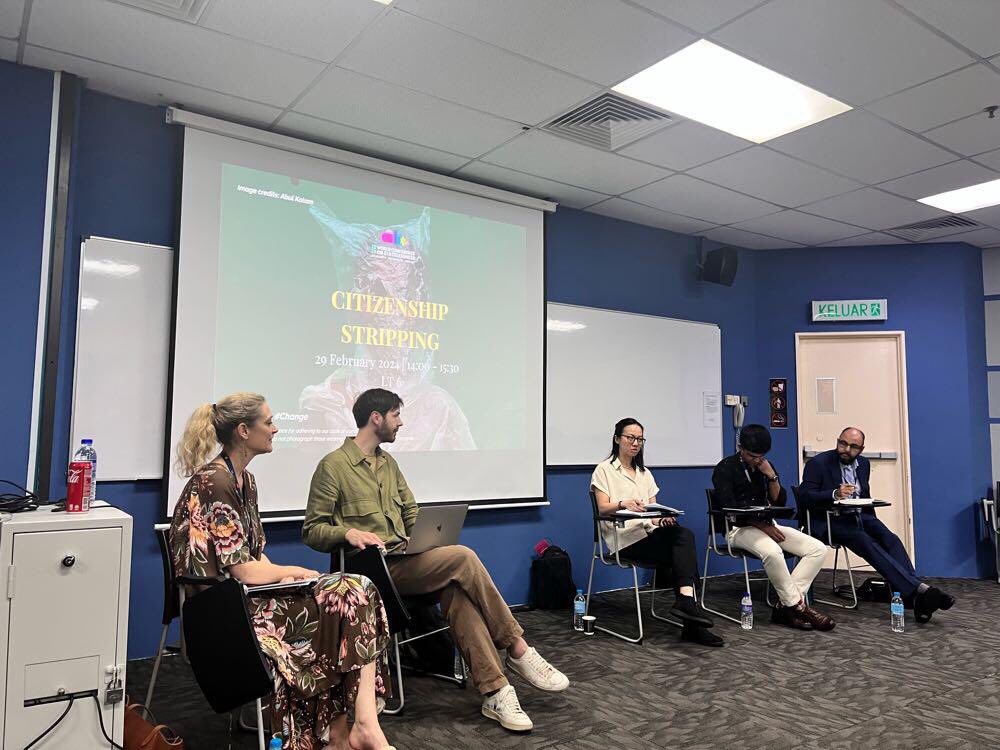 Gave a talk today at the 2024 World Conference on Statelessness on Citizenship Stripping &amp; the international law standards &amp; state narratives. Thanks all for attending! #WCS2024