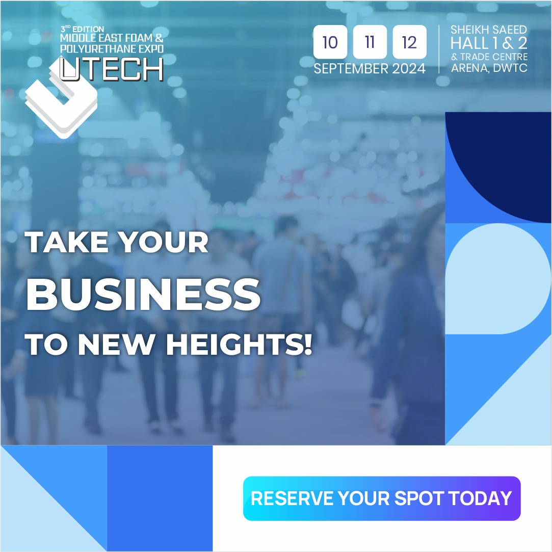 🔊Calling all furniture and bedding industry leaders!
Get ready to elevate your products with the latest in Polyurethane Foam innovations at MEFPU Expo 2024.

Book a stand today: bit.ly/3vMpYiY

#mefpu #versatile #durable #polyurethane #furniture #bedding