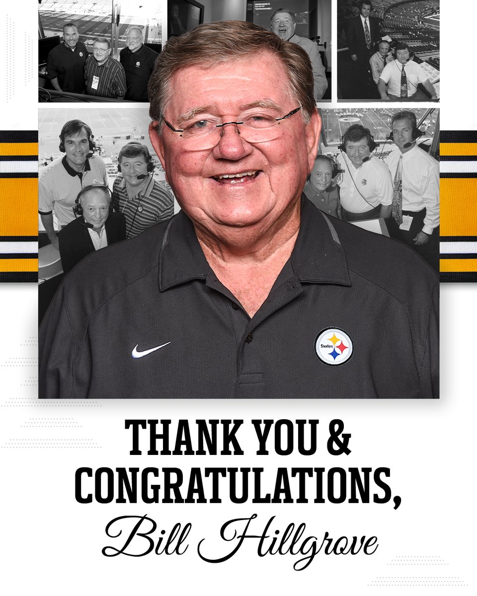 After 30 seasons as the “Voice of the Steelers”, Bill Hillgrove is retiring from the Steelers Radio Network. 📝: bit.ly/3OZZHEN