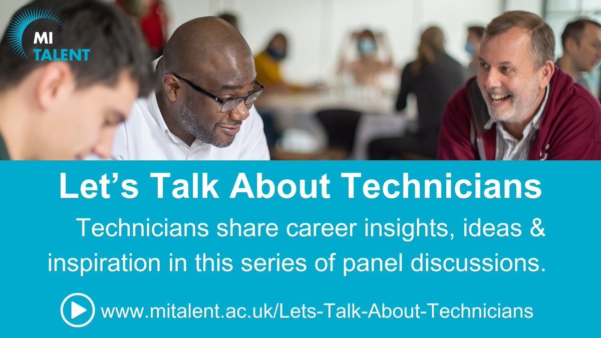 🆕 Let's Talk About Technicians panel discussions What's next after the Herschel Leaders Programme for Women in Technical Leadership #HerschelLeaders 📅 21 March ➡️ buff.ly/3SVj0Ak Career options for #engineering #technicians 📅 18 April ➡️ buff.ly/3SUewcX