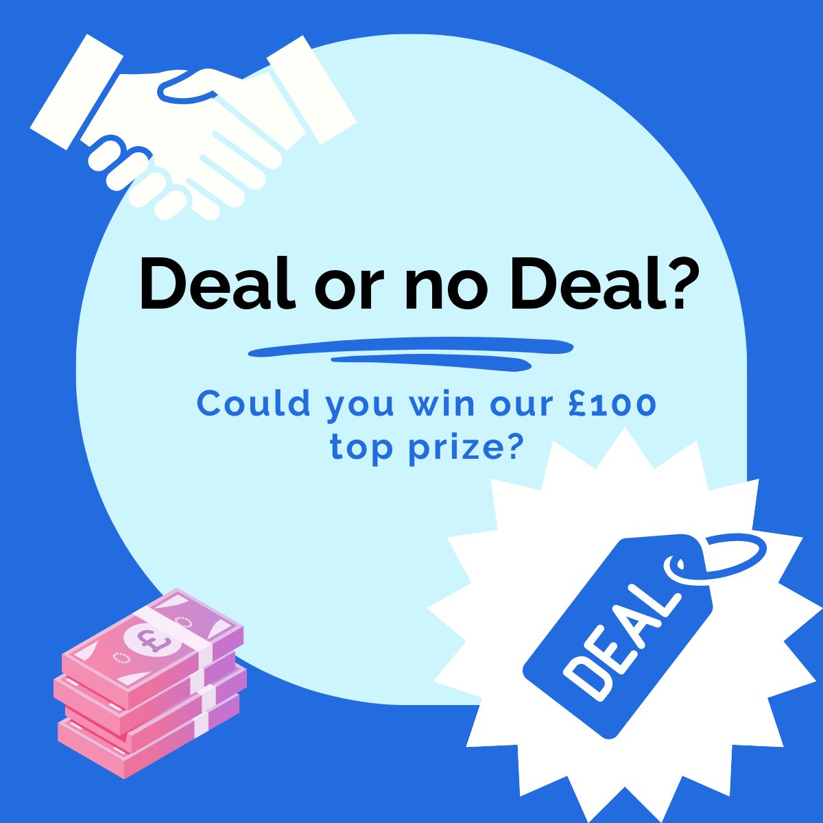 Just a week to go until our virtual game of #DealorNoDeal! Could you beat the banker and bag yourself the £100 top prize, whilst raising vital funds for Aphasia Support? The game will be on Zoom from Mon 27th to Weds 29th. To enter email lspirrett@aphasiasupport.org