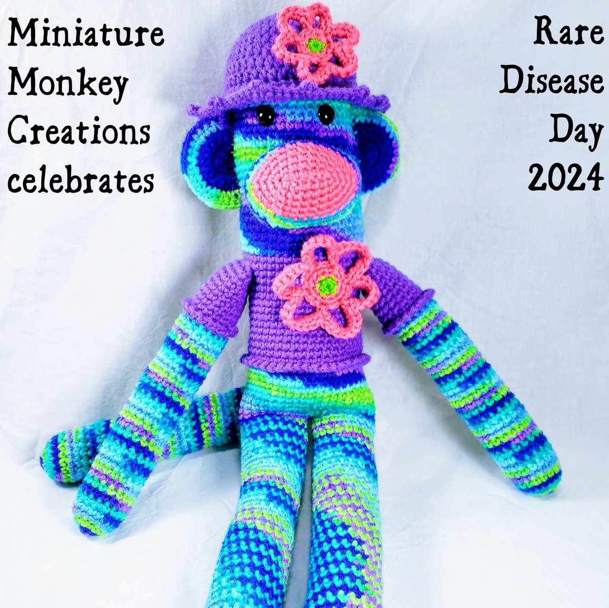 MiniMonkeyCreat's tweet photo. It's #RareDiseaseDay! Miniature Monkey Creations was born from the multiple chronic conditions that disable me including rare diseases paroxysmal hemicrania and meningiomatosis. Many of us live without treatment options or even a good understanding of our prognosis. https://t.co/F8BzRKYWAu