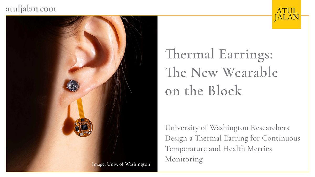 The Thermal Earring, devised at the University of Washington, is designed to monitor a user’s body temperature, signs of stress, exercise, eating, and ovulation. buff.ly/3SrcqkA

#wearables #technology #smarttechnology #women #healthmonitors