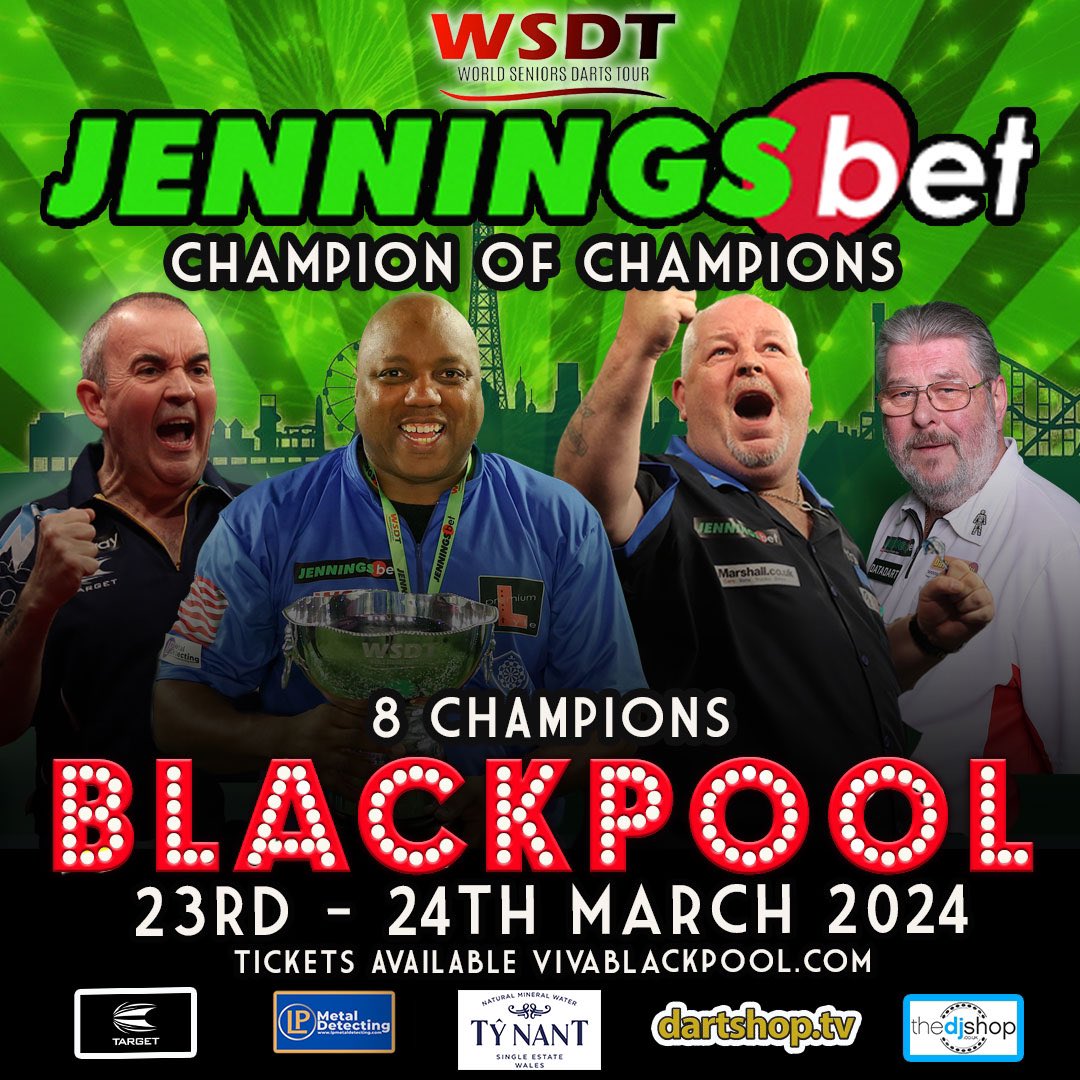 The 2024 @jenningsbetinfo Champion of Champions returns to @VIVABlackpool 👏 You can too! Join us at the seaside 🗼 Book Now 🎟️ vivablackpool.com/event/jennings…