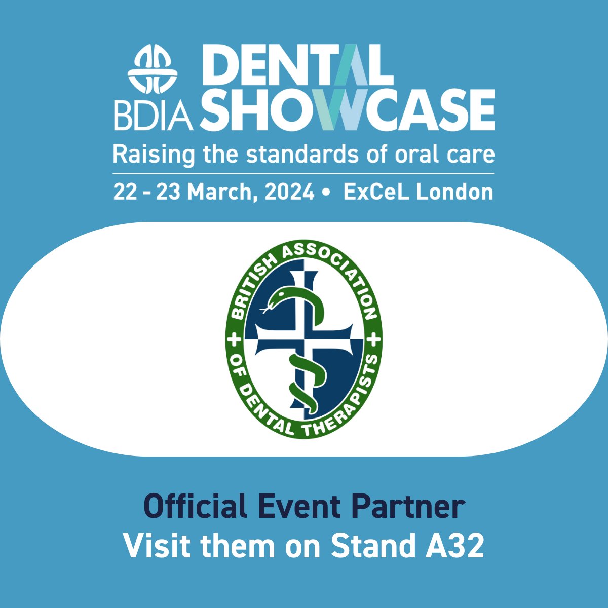 A huge welcome back to the @BADT1963 who are once again partnering with BDIA Dental Showcase for our 2024 event! Visit them on stand A32 on the 22-23 March! Register your FREE pass today: dental-showcase-2024.reg.buzz/social #DentalEvent #EventPartner #DentalTherapists #DentalTherapy