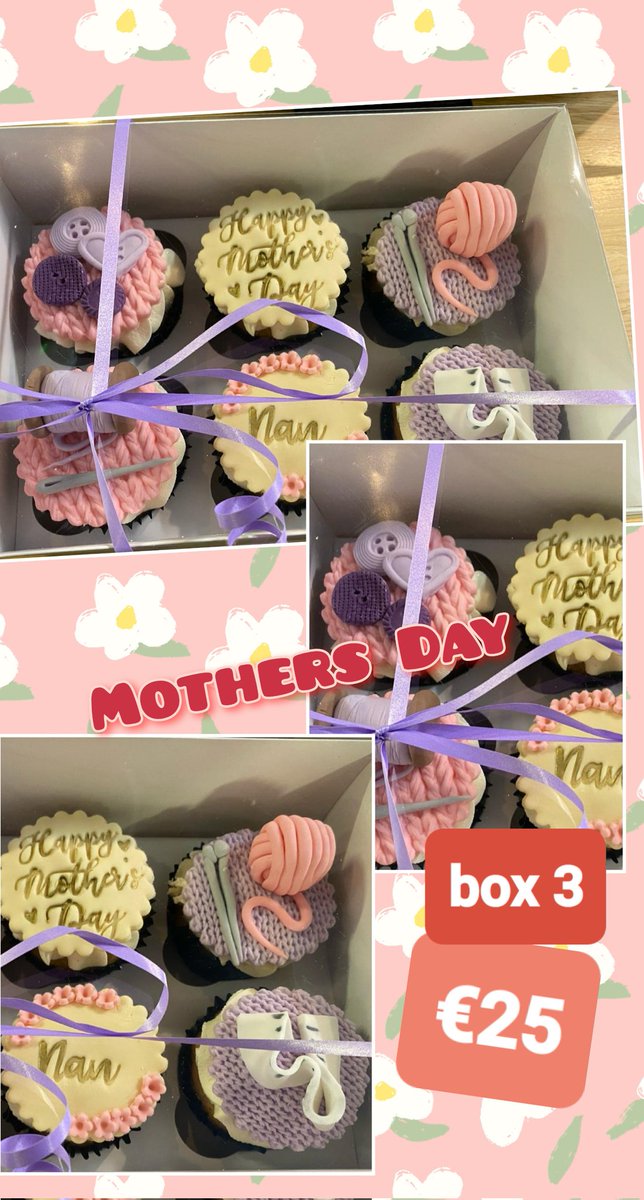 Mothers day cupcakes #mothersdaygift #mothersday #waterfordbakery #waterfordcakeshop