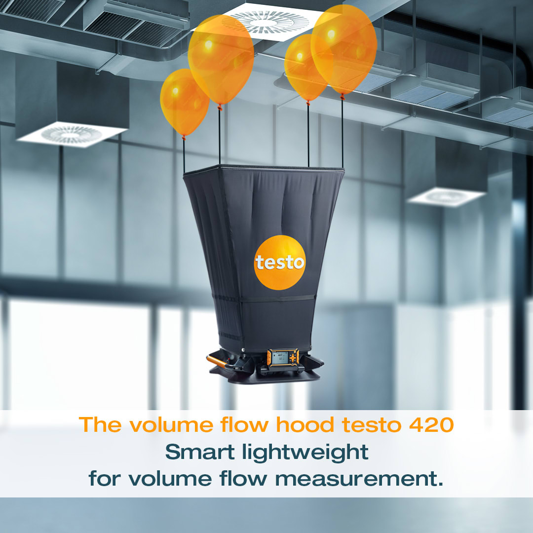 TestoLimited's tweet image. When it comes to taking volume flow💨 measurements from ceiling outlets, you cannot go wrong with the testo 420. Overhead measurements are also made easy with the volume flow hood weighing in at only 2.9kg! ⚖️

#testouk #climate #testo420

Find out more: testo.pulse.ly/rsltu2qghl