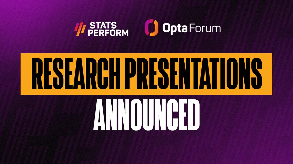 🚨 Announcing the research presentations for the 2024 𝙾𝚙𝚝𝚊 𝙵𝚘𝚛𝚞𝚖. Practitioners from 8⃣ countries have been selected to present or exhibit their research addressing challenges in performance analysis and player recruitment. ➡️ bit.ly/3T0kFVn