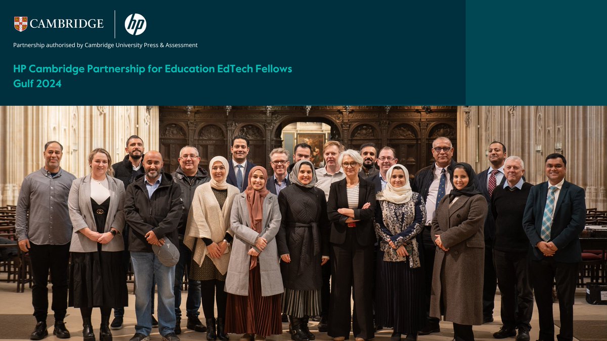 <a href="/HP/">HP</a> Cambridge Partnership for Education EdTech Fellowship brought an impressive group of EdTech experts from the Gulf to King's College Cambridge for their residential academy. Excited for the strong community and future collaboration opportunities! <a href="/OrielSquare/">Oriel Square</a> #EdTechFellows
