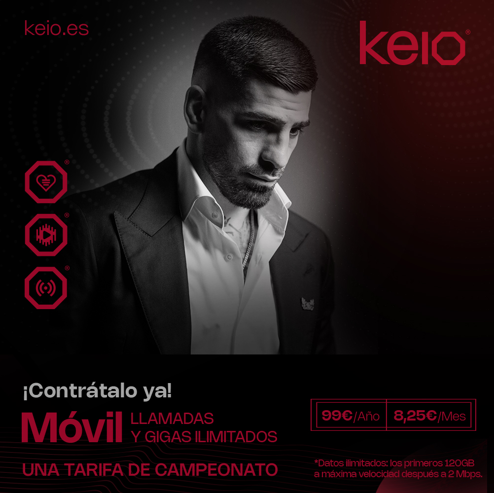 ¡Más TARIFAS DE CAMPEONATO! ¡Contrátalas ya en nuestra web! 📲 ¡Y recuerda que contamos con COBERTURA XL a nivel NACIONAL! 🚀 🔗 Más información en keio.es/keio-movil @keio_mobile / @Topuriailia . #Keio · #KeioMobile · #KeioFit · #KeioConnect · #KeioTV · #KeioFibraYMóvil